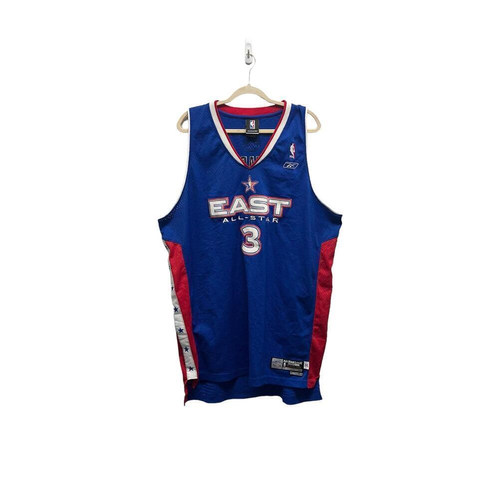 VTG Dwayne Wade 2005 All Star NBA Jersey Mens Blue Size 2XL Rare